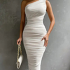 Mesh One-Shoulder Dress